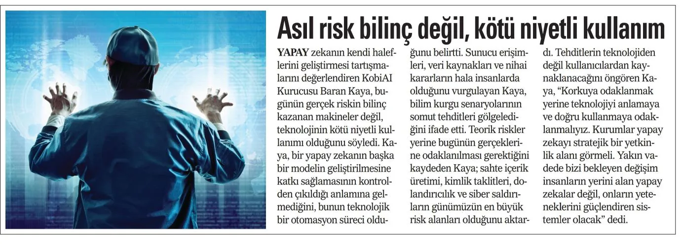 Asıl Risk Bilinç Değil, Kötü Niyetli Kullanım (Akşam Gazetesi 08.07.2026)