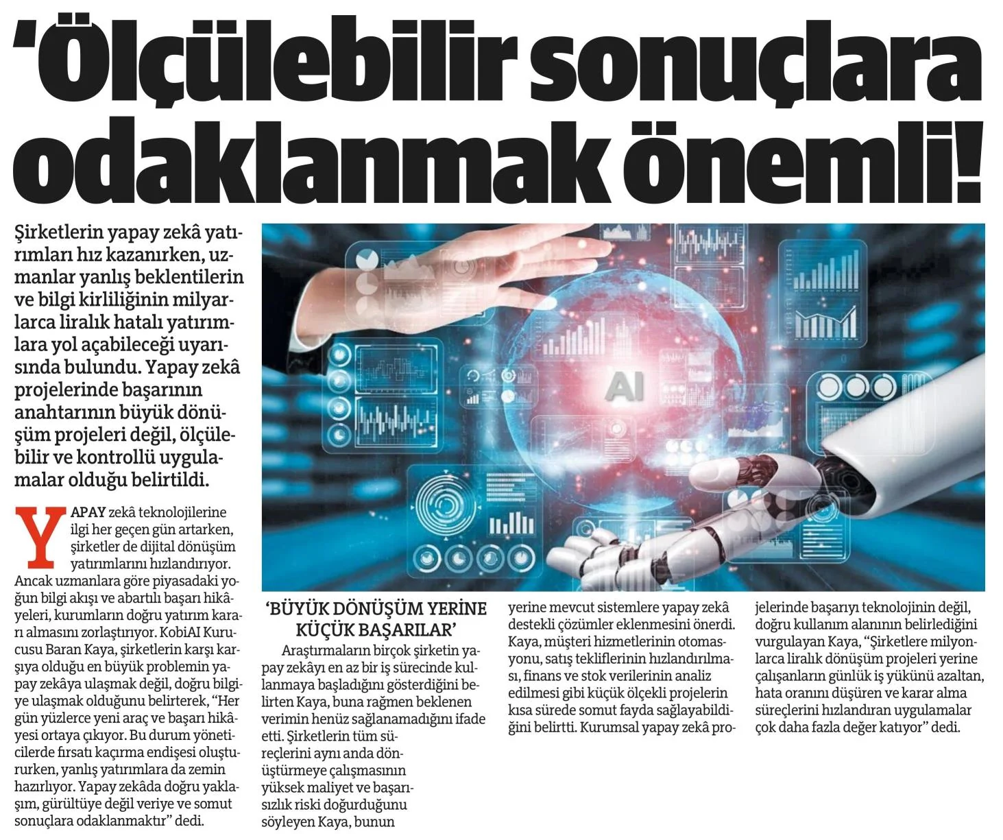 Ölçülebilir Sonuçlara Odaklanmak Önemli! (Milat Gazetesi 17.07.2026)