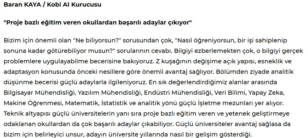 Proje Bazlı Eğitim Veren Okullardan Başarılı Adaylar Çıkıyor (paradergi.com 14.07.26)